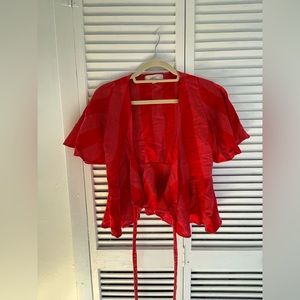 Red Loft wrap top